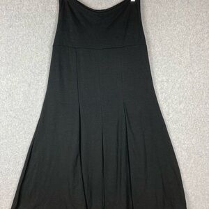 Cabi Maxi Skirt/Dress Black Jersey Pleated Size Medium A-Line NWOT
